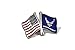 USA/USAF Flags Lapel Pin