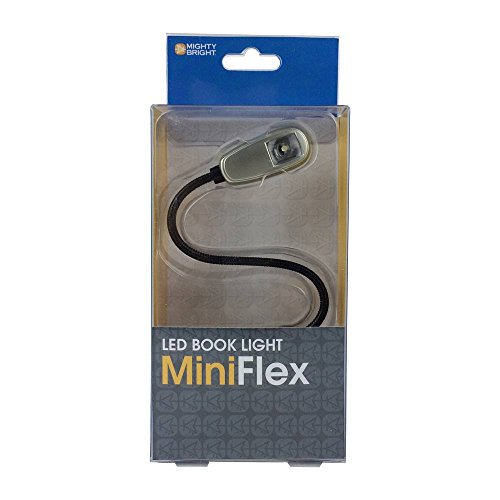 The Original Mighty Bright MiniFlex Clip On Book Light Reading Light, 1 Bright White LED, Flexible, Durable, Compact Design Perfect For Bookworms, Kids, Read in Bed, 25 Hour Battery Life (Silver) - Thumbnail 5