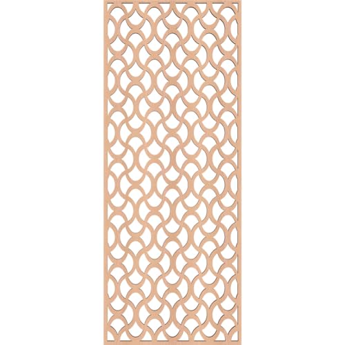 Image of Resort Decorative Pierced Fretwork Wood Wall Panels, 11 3 /8 inchW x 29 3 /8 inchH x 3 /8 inchT, Alder