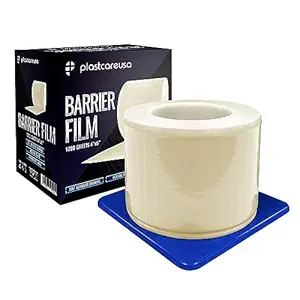 PlastCare USA Clear Barrier Film,4 Inches X 6 Inches,1 Box Of 1200 Sheets
