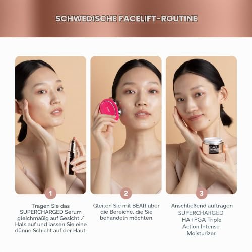 FOREO BEAR Mikrostromgerät + 2 leitfähige Seren - Set, Fuchsia – Ansicht 2