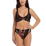 1. Diseño cruzado favorecedor. El detalle cruzado frontal acentúa tus curvas y añade un toque elegante a tu look de playa. El escote en V llama la atención sobre tu clavícula, mientras que la espalda con tiras añade interés visual desde todos los ángulos.