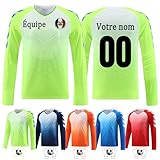 Cadeau de gardien de but personnalisé : peut être n'importe quel maillot de gardien de but pour votre équipe, de jolis cadeaux de football pour votre famille ou vos amis qui aiment le football. C'est aussi une bonne idée d'écrire le nom et le numéro de votre joueur de football préféré sur le maillot de gardien de but.