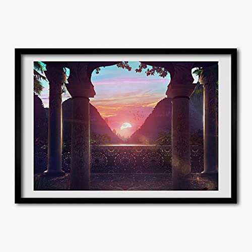 Peinture Architektura Est en cadre de bois moderne Tulup 70x50 cm aux finitions soignées