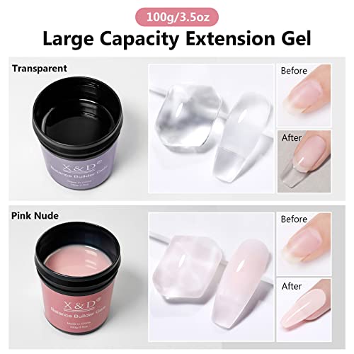 Kit de Esmalte Gel UV Polygel 2 Botellas 100g miniatura 2