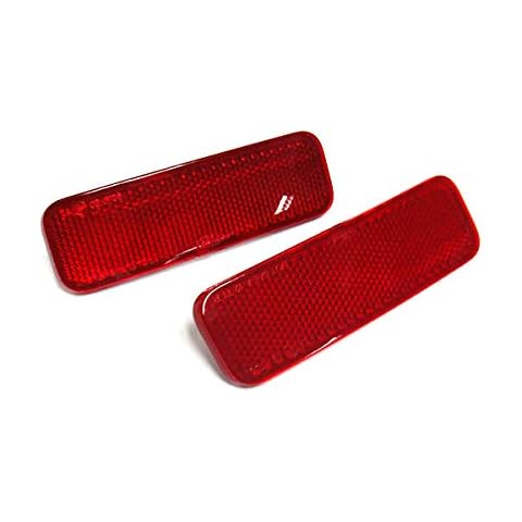 2x Red Lens Rear Bumper Reflector Light Left Right For 2012-up Transit Tourneo Connect Courier Custom Cover