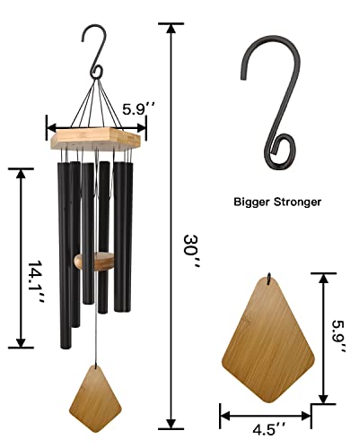 Howarmer 30"BK Wind Chimes Outdoor Deep Tone thumb #4