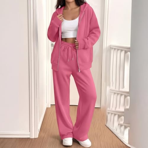 Matching Workout Sets for Women Hooded Sweatshirts Jogging Pants Sweatsuits - image 6