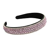 Diademas de cristal vintage brillantes brillantes plata diamante diadema terciopelo acolchado ancho cintas para el pelo fiesta boda tocado para mujeres