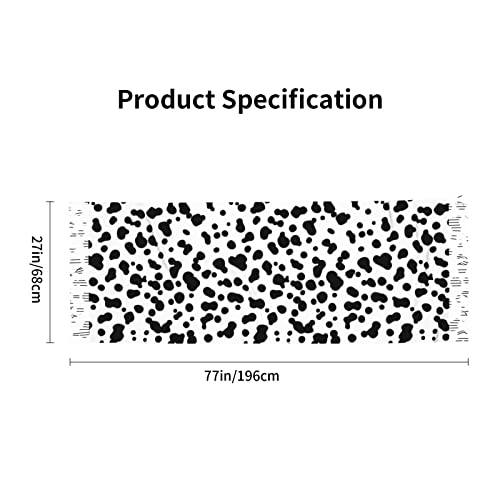 MENRIAOV Dalmatian Dog Print Fashion Tassel Scarf For Women Scarves Shawl Wrap Scarf For Holiday Festival4