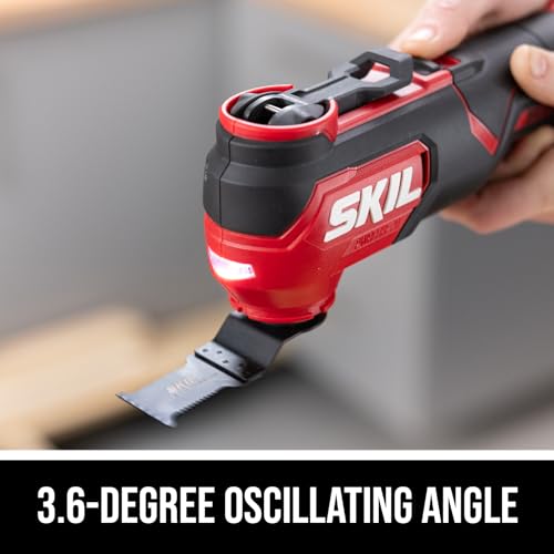 SKIL PWRCORE 20V Brushless Oscillating Multi-Tool Kit Including 2.0Ah Battery and Charger-OS5920B-10 thumbnail 6