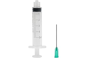 Shintop 5ml Syringe with 1.5 Inches Blunt Tip Needles - Ideal for...
