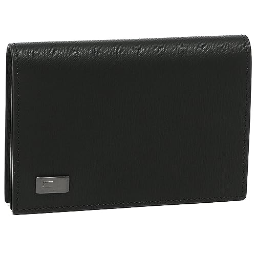 [ダンヒル] 小物(カードケース) DU19F2F47SG ブラック サイドカー レザー ガンメタル ロゴ プレート ビジネス カード ケース メンズ [ブランド] [並行輸入品]