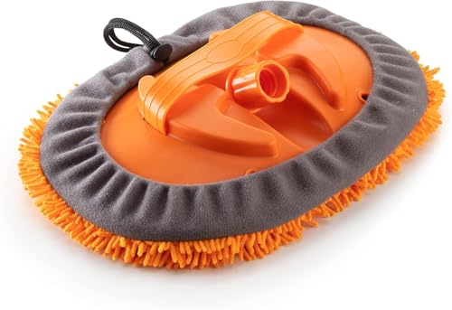 EXTEND-A-REACH Wall Duster Car Duster Chenille Microfiber Cleaning Head // Use by Hand or as Extension Pole Attachment (Pole Sold Separately)