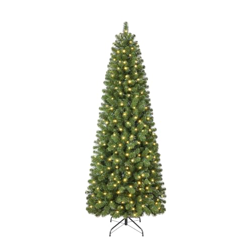 Image of SHareconn 6ft Artificial Slim Pencil Christmas Tree With 529 Branches Tips