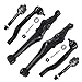 Detroit Axle - Front 14pc Suspension Kit for 98-02 Honda Accord, 99-03 TL, 01-03 Acura CL, 4 Lower & Upper Control Arms 2 Lower Ball Joints 2 Sway Bars 4 Tie Rods 2 Boots Replacement