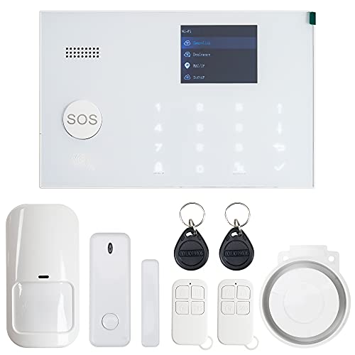 Sistema D'allarme Wireless Pni Safehome PT700 Wifi Gsm 4G Con Monitoraggio E Avviso Via Internet, Sms, Chiamata Vocale, Applicazione Mobile Tuya Smart-image