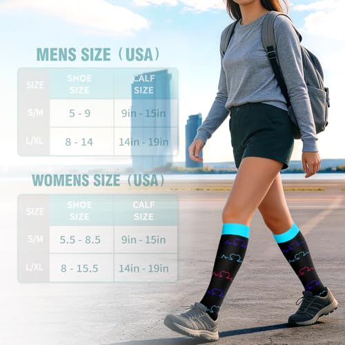 Image of Copper Compression Socks for Women & Men (6 pairs) - Best Support for Nurses, Running, Hiking, Recovery