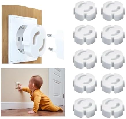 Tarix Priz kapağı,priz koruyucu,Çocuk güvenliği Priz Koruma Kapağı 10 adet (Beyaz) - Görsel 1