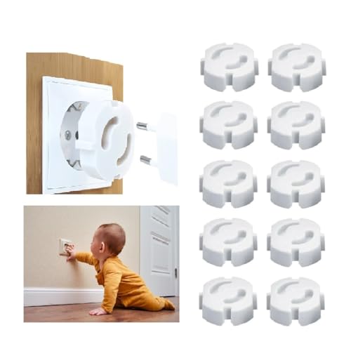 Tarix Priz kapağı,priz koruyucu,Çocuk güvenliği Priz Koruma Kapağı 10 adet (Beyaz)