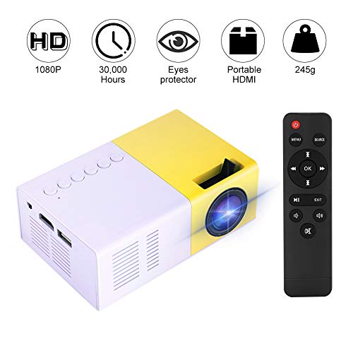 Sanpyl Home Theater Portable Projector 1080P Mini Movie Projector for Outdoor Recreation, Entertainment