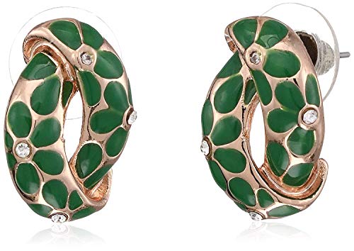 Valentines Jewellery: Stud Combo Earrings (WHITE, GREEN, BLACK)