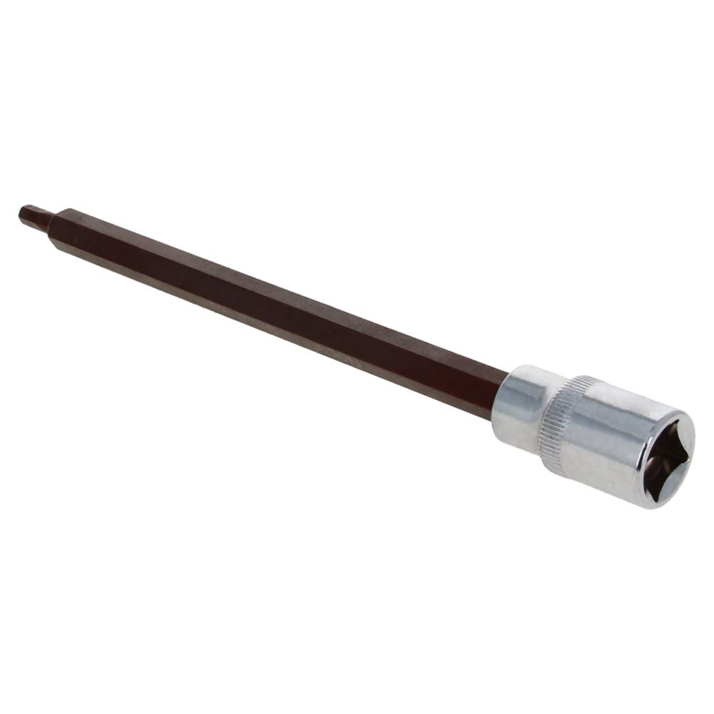 Utoolmart Shank Diameter 1/2" Drive x 5mm Hex Bit Socket, 200mm Lengthen Metric, S2 Alloy Steel 1pcs