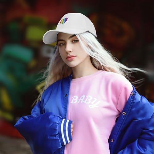 Image of Pride Hat Rainbow Caps LGBT Baseball Cap Pride Accessories Gay Stuff for Men Women