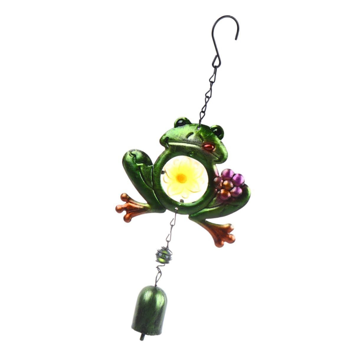 Toddmomy 3 Pezzi Scacciapensieri a forma di rana decorazione sospeso all'aperto balcone soprammobili campanello a di arredamento a sospensione ferro da stiro