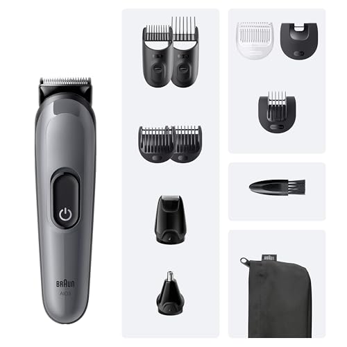 Braun Multigroom All-in-One Series 3, 11-in-1 Trimmer-Set 3, AIO3565, Grau – Ansicht 6