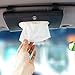 for Mercedes Benz Logo Car PU Leather Tissue Case Napkin Holder for Visor & Backseat,for Mercedes Benz（Black）