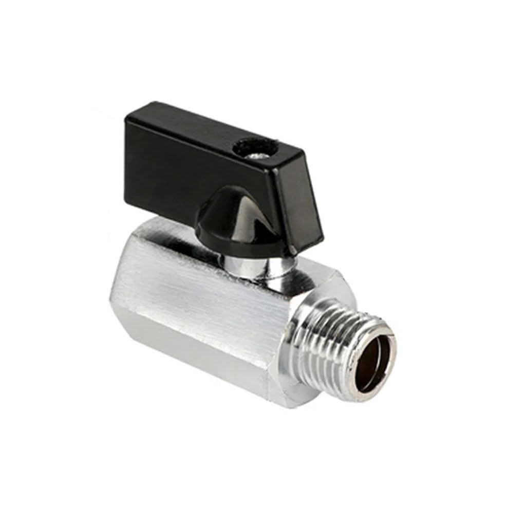 Ouhbndeaz Men's To Fe Ball Valve 1Pcs Mini Brass Ball Valve G 1/8"" 1/4"" 3/8"" 1/2"" Threaded Thread Shut Off For Air Water Gas Oil(,3/8 Inch)