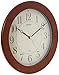 Casio Iq-126-5 Wall Clock with 10 Inches Thinline Quartz Marron Wood Frame and Beige Dial Battery Included Limited Edition (IQ-126-5DF)