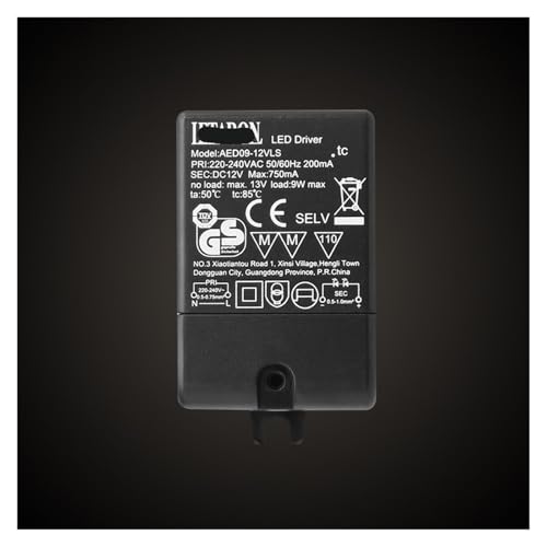 Controlador de Voltaje Constante 9W 12V AED09-12VLS transformador LED para tira de luces 4