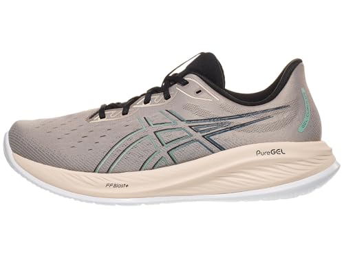 ASICS Men's Gel-Cumulus 26 Running Shoe, 10.5, Moonrock/Dark Mint