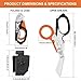 SUVIVISUN Trauma Shears 6-in-1, EMT Scissors Foldable with Holster & Belt Clip, Stainless Steel Emergency Shears for Outdoor Camping (Orange)