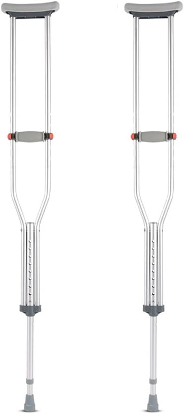 Crutches for Adults Underarm Handicapped Crutches/Canes for Handicapped Persons in The Handicapped Foldable Folding Adjustment Range 118-138 Cm Great for Travel or Work