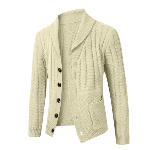 Mens Cardigan Sweaters Full Button Down Knitted Long Sleeve Sweater Casual Fashion V Neck Work Dressy Cardigan4