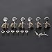 XIUOYN Acoustic Folk Guitar Open Tuning Peg Tuners Machine Heads for Replacement Parts