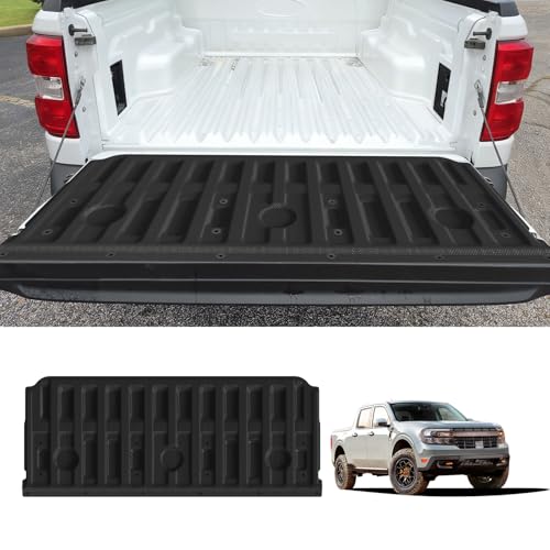 Image of LASFIT Truck Tailgate Mat for Ford Maverick 2026 2025 2024 2023 2022 Hybrid & Gasoline Truck Bed (Not Fit Drop-in Liners) Custom Fit All Weather Protector TPE Easy-Clean Tailgate Liner,1pc Black