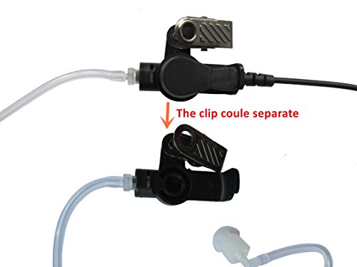 Auricular de tubo de 2 cables Motorola XPR 7580e para evitar ruidos externos 6