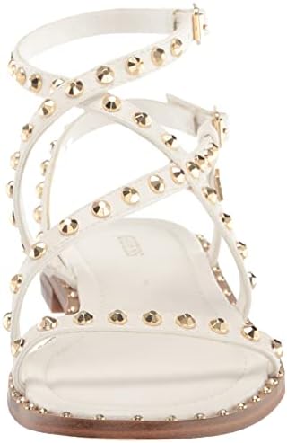 GUESS Women's YAMARA Sandal, White 140, 7.5 | Image 1