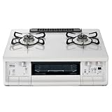 【都市ガス12A・13A用／強火力右側】パロマ ガスコンロ PA-380WHA-R-13A ナチュラルホワイト 水なし両面焼グリル