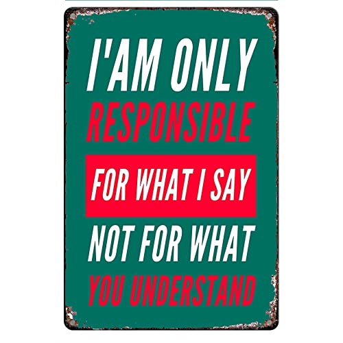 Funny I Am Only Responsible for What I Say Not