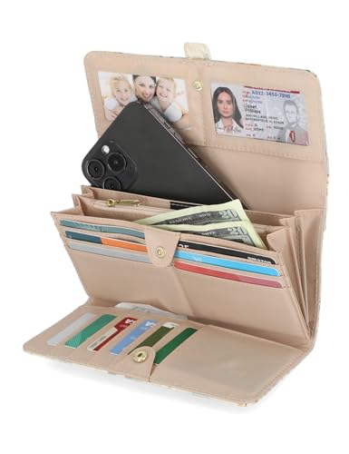 Image of Mundi File Master Womens RFID Blocking Wallet Clutch Organizer With Change Pocket