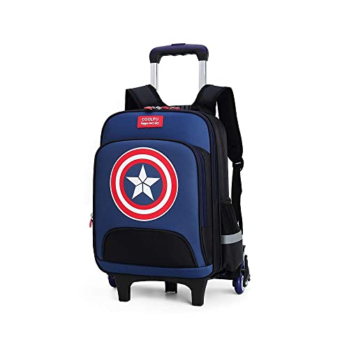 MKDSUH Sac à roulettes Captain America Cover