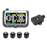 EEZTire-TPMS4B Real Time/24x7 Tire Pressure Monitoring System - Color Monitor + 4 at Sensors + Boost