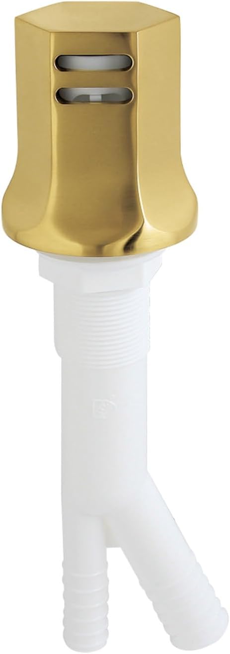 Kingston Brass KA461BB Metropolitan Dishwasher Air Gap, Brushed Brass