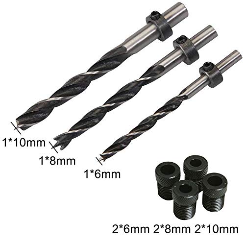 14Pcs Pocket Hole Jig Kit 6/8/10mm Drive Adapter Dowel Jig Wood Tools For Carpenters Woodwork Guides Joint Angle Tool Carpentry Locator