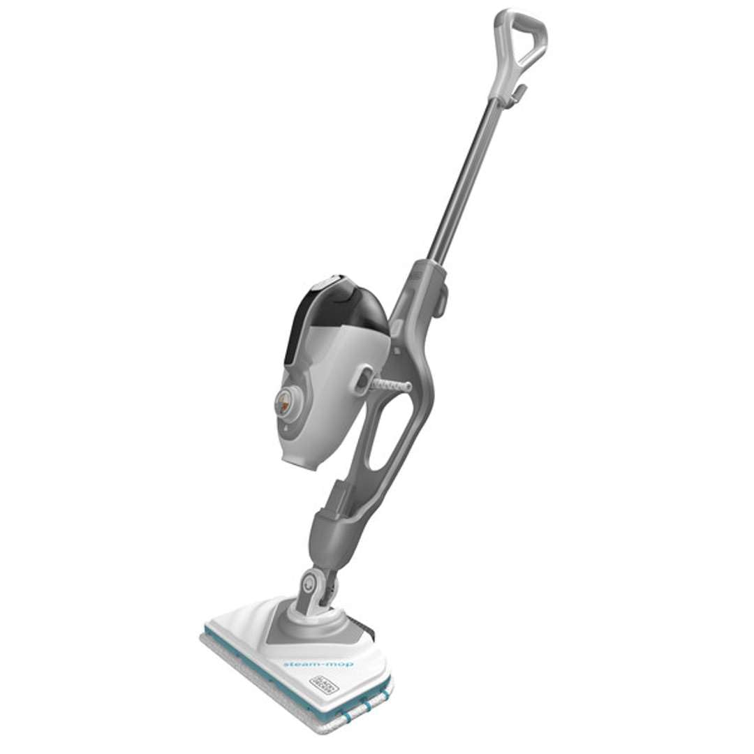 BLACK Plus DECKER - Balai Vapeur Multifonctions Filaire - 1600W - Avec corps détachable- Tête Delta et Gant STEAMITT - 15 accessoires - Temps de chauffe : 15 s - Câble : 8 m - BHSM1615DSG-QS